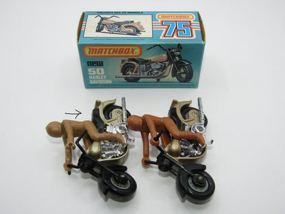 Matchbox Superfast 50C Harley Davidson CHAMPAGNE Gold