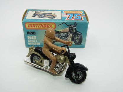Matchbox Superfast 50C Harley Davidson CHAMPAGNE Gold