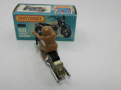 Matchbox Superfast 50C Harley Davidson CHAMPAGNE Gold