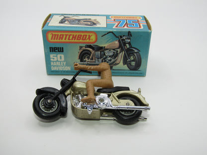 Matchbox Superfast 50C Harley Davidson CHAMPAGNE Gold
