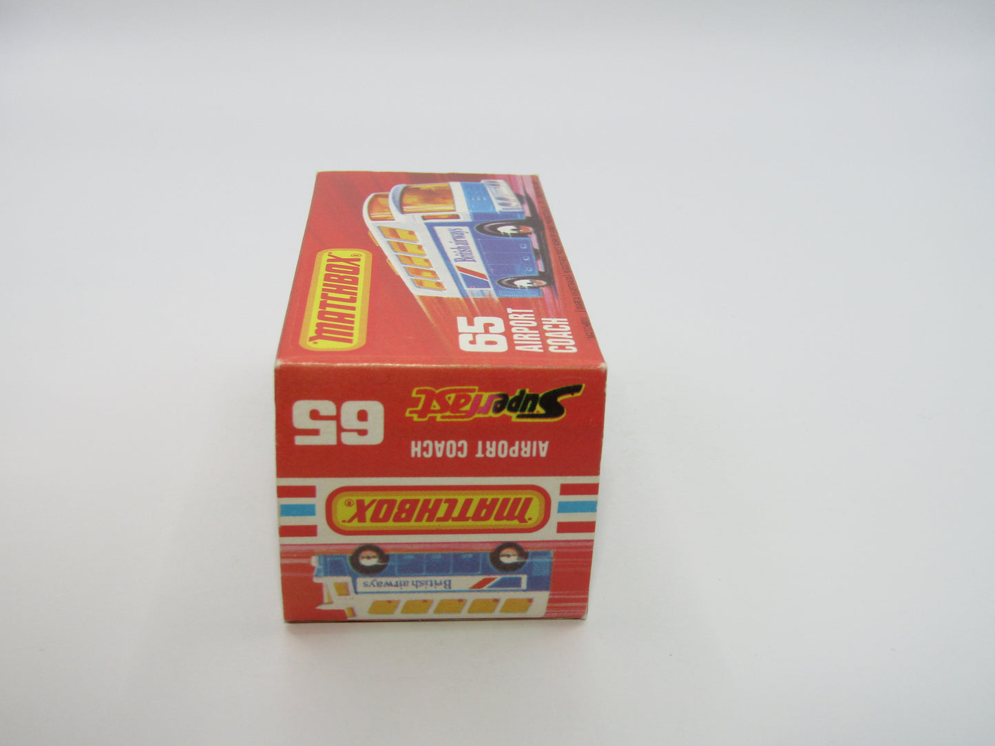 Matchbox Superfast 65B Airport Coach SOLID BLUE British to FRONT