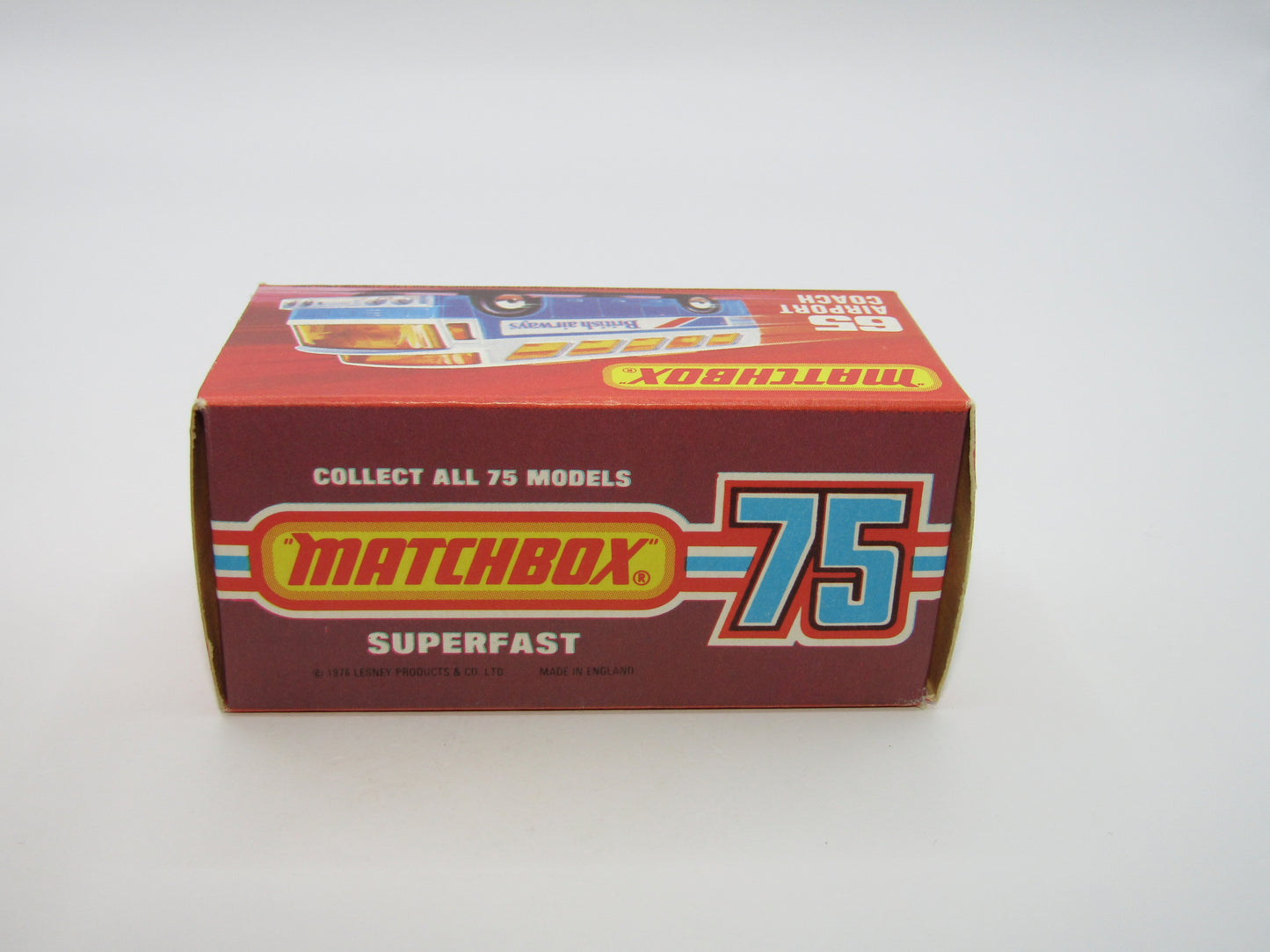 Matchbox Superfast 65B Airport Coach SOLID BLUE British to FRONT