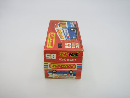 Matchbox Superfast 65B Airport Coach SOLID BLUE British to REAR