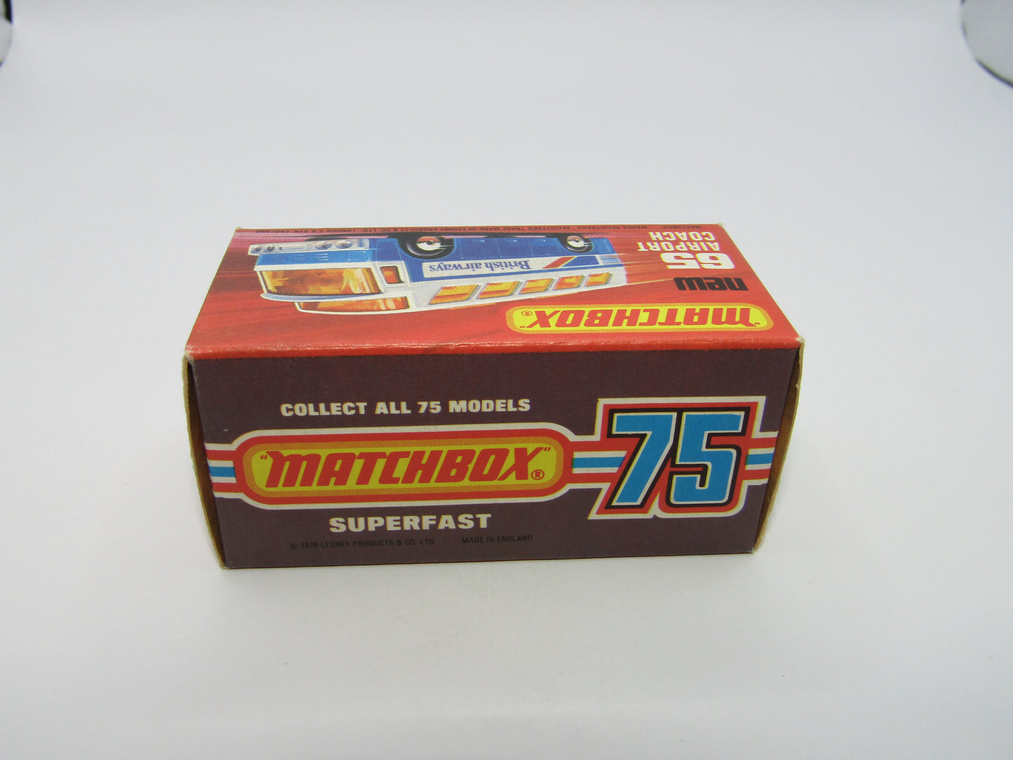 Matchbox Superfast 65B Airport Coach SOLID BLUE British to REAR
