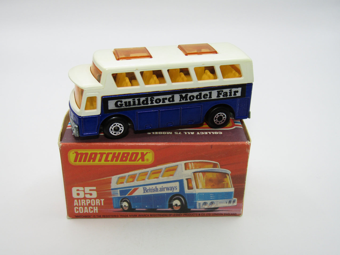 Matchbox Superfast 65B Airport Coach Guildford Model Fair Code 3