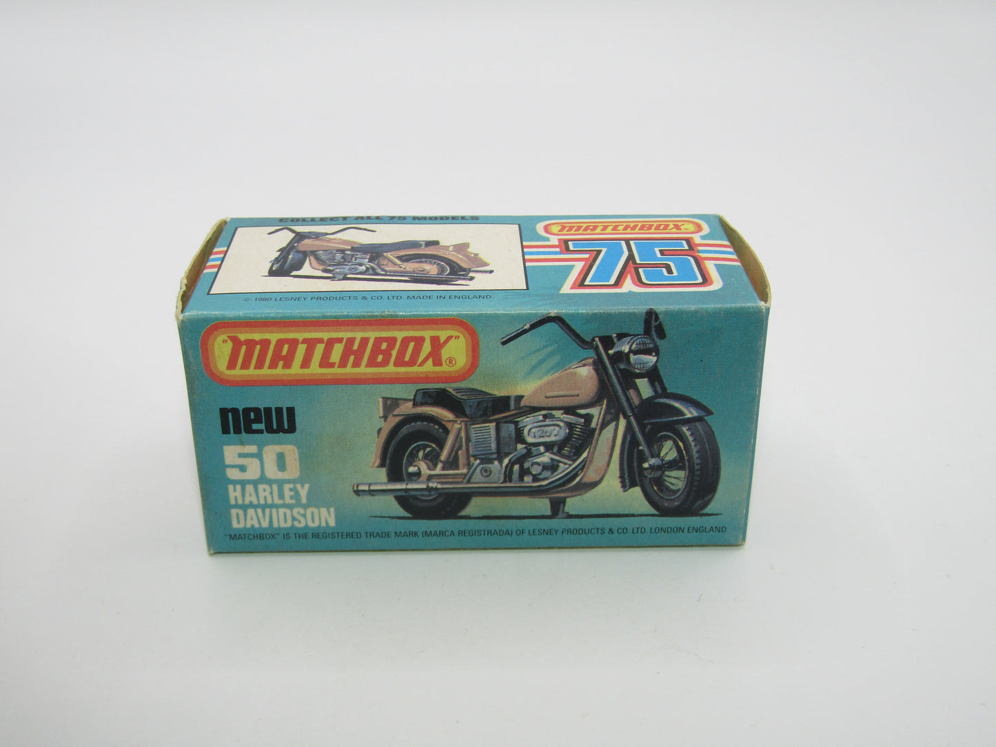 Matchbox Superfast 50C Harley Davidson Copper with Rider
