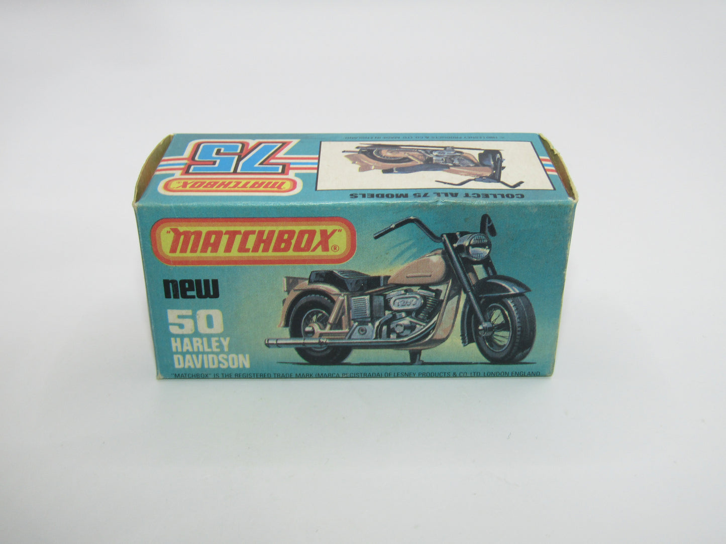 Matchbox Superfast 50C Harley Davidson Copper with Rider