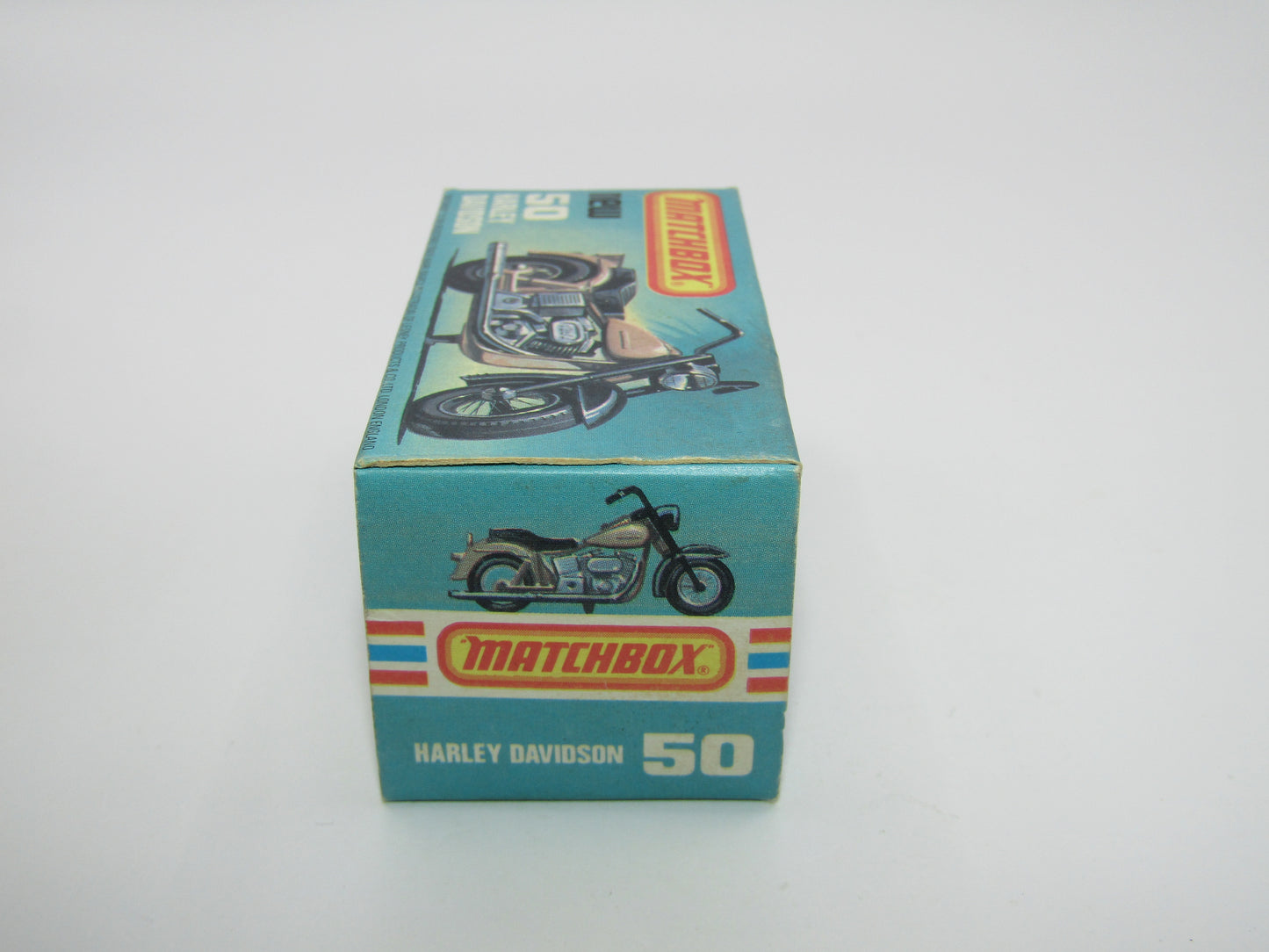 Matchbox Superfast 50C Harley Davidson Copper with Rider