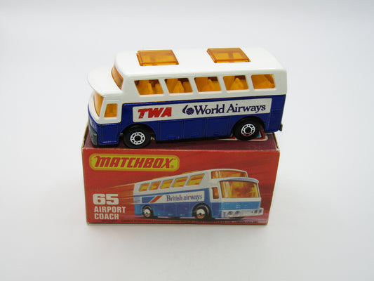 Matchbox Superfast 65B Airport Coach TWA World Airways