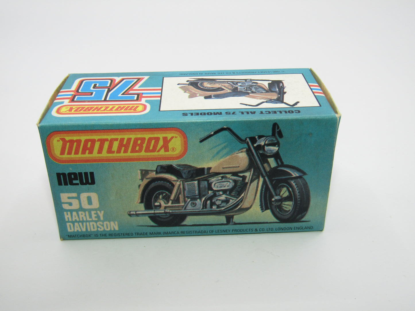 Matchbox Superfast 50C Harley Davidson Bronze with Rider