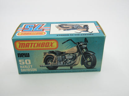 Matchbox Superfast 50C Harley Davidson Bronze with Rider