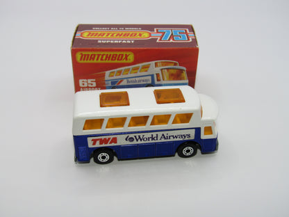 Matchbox Superfast 65B Airport Coach TWA World Airways