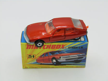 Matchbox Superfast 51B Citroen SM Bronze DARK ORANGE Interior