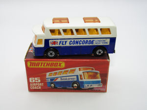 Matchbox Superfast 65B Airport Coach Fly Concorde London New York