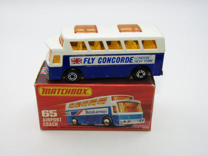 Matchbox Superfast 65B Airport Coach Fly Concorde London New York