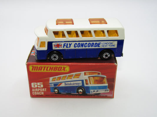 Matchbox Superfast 65B Airport Coach Fly Concorde London New York
