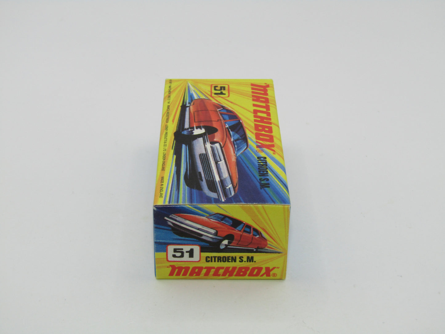 Matchbox Superfast 51B Citroen SM Bronze DARK ORANGE Interior