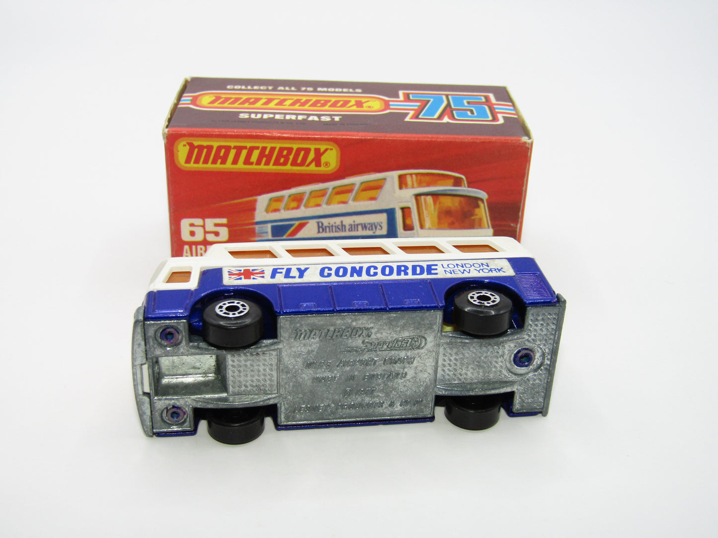 Matchbox Superfast 65B Airport Coach Fly Concorde London New York