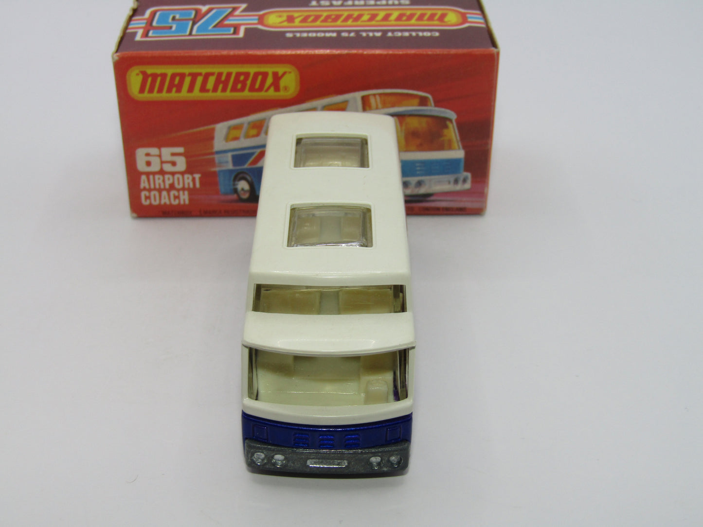 Matchbox Superfast 65B Airport Coach British Airways CLEAR Windows