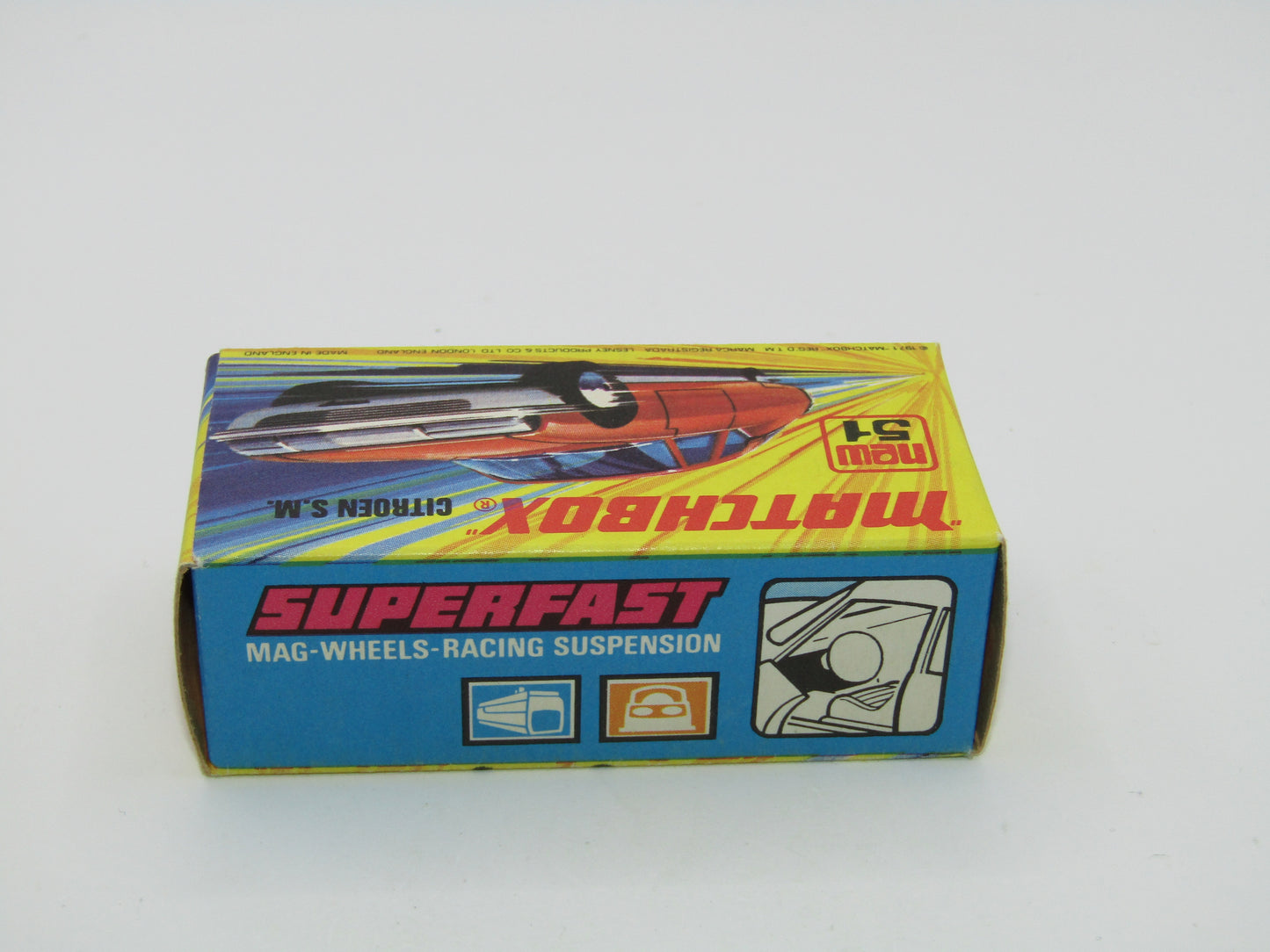 Matchbox Superfast 51B Citroen SM Light Bronze SILVER BASE