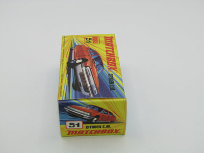 Matchbox Superfast 51B Citroen SM Light Bronze SILVER BASE