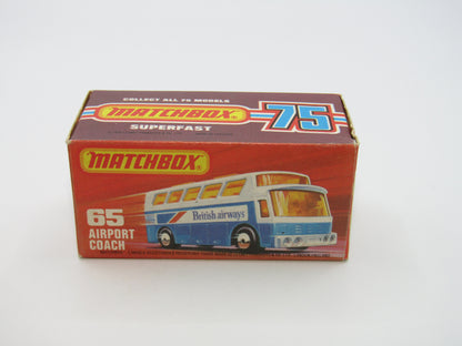 Matchbox Superfast 65B Airport Coach British Airways CLEAR Windows