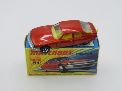 Matchbox Superfast 51B Citroen SM Dark Bronze LEMON Interior