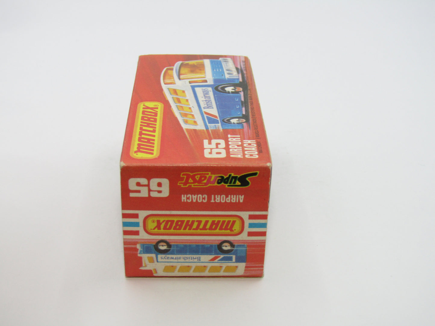 Matchbox Superfast 65B Airport Coach British Airways CLEAR Windows