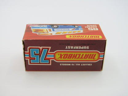Matchbox Superfast 65B Airport Coach British Airways CLEAR Windows