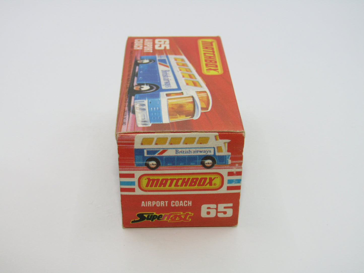 Matchbox Superfast 65B Airport Coach British Airways CLEAR Windows