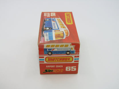 Matchbox Superfast 65B Airport Coach British Airways CLEAR Windows