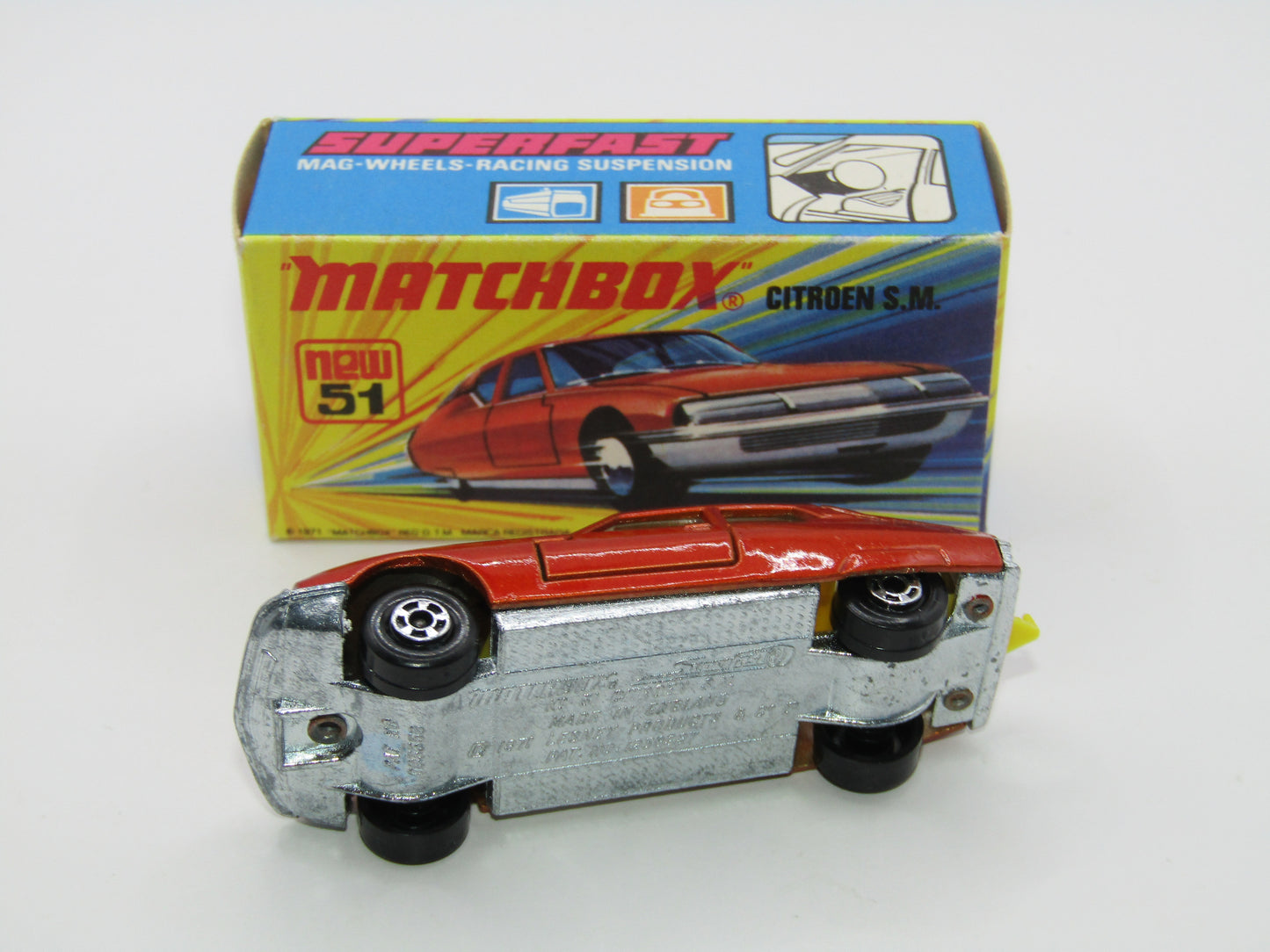 Matchbox Superfast 51B Citroen SM Dark Bronze LEMON Interior