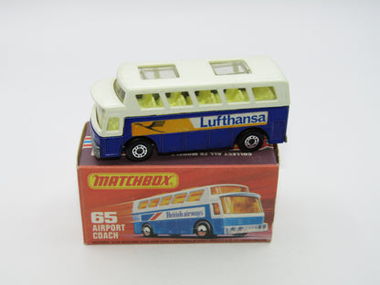 Matchbox Superfast 65B Airport Coach Lufthansa CLEAR Windows
