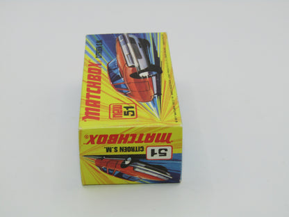 Matchbox Superfast 51B Citroen SM Dark Bronze LEMON Interior