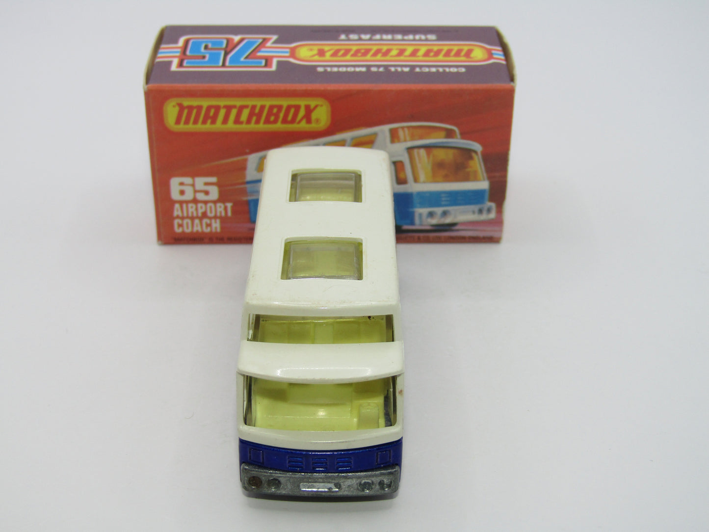 Matchbox Superfast 65B Airport Coach Lufthansa CLEAR Windows