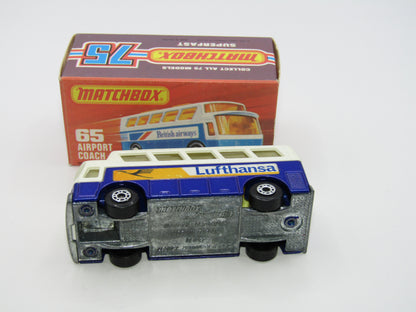 Matchbox Superfast 65B Airport Coach Lufthansa CLEAR Windows