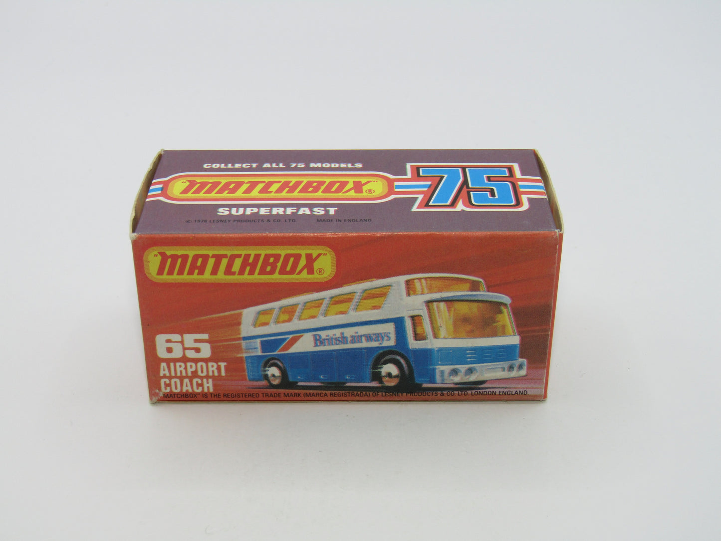 Matchbox Superfast 65B Airport Coach Lufthansa CLEAR Windows