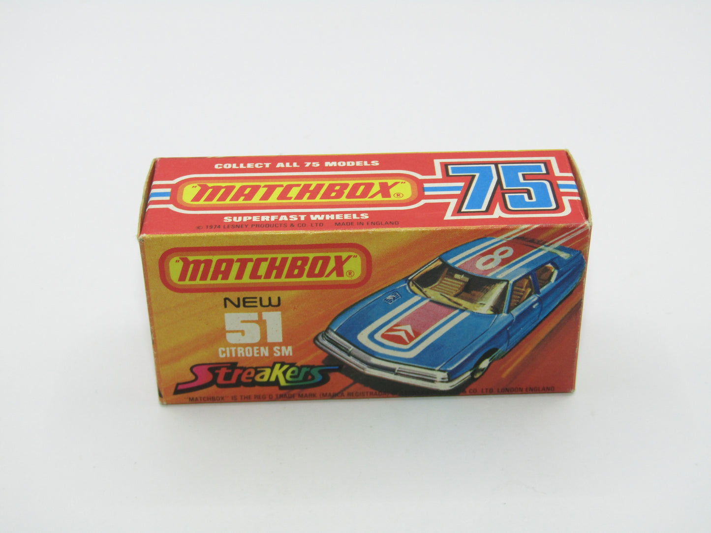 Matchbox Superfast 51B Citroen SM NO STREAKERS TAMPO Beige Interior