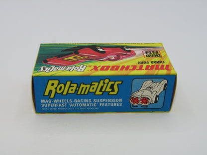 Matchbox Superfast 69B Turbo Fury "86" Label from no 61B Blue Shark
