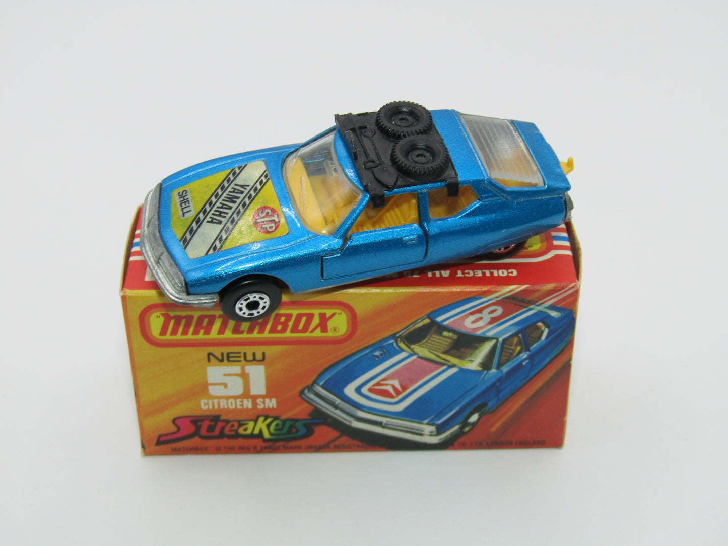 Matchbox Superfast 51B Citroen SM TP Issue Light Metallic Blue