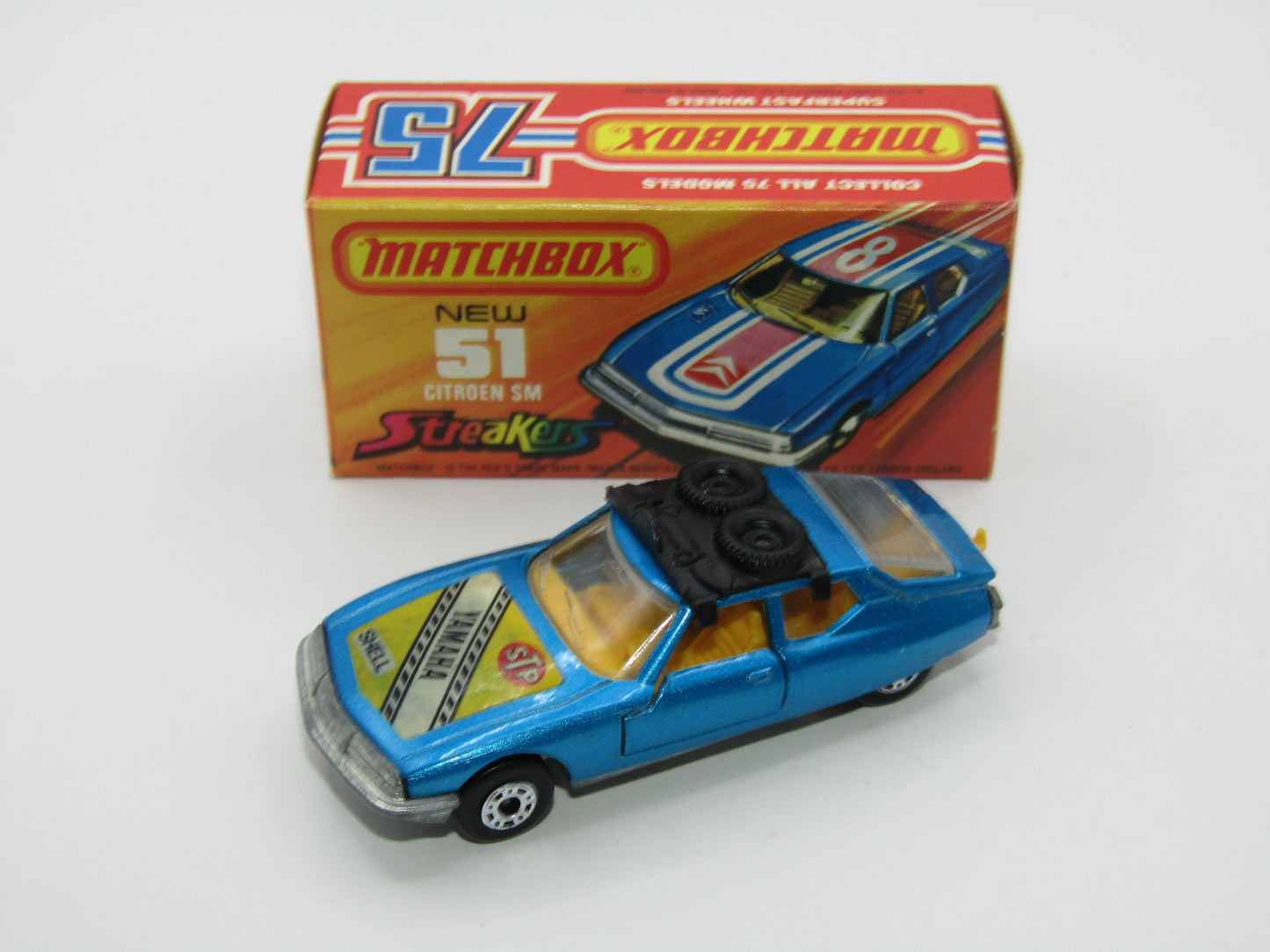 Matchbox Superfast 51B Citroen SM TP Issue Light Metallic Blue