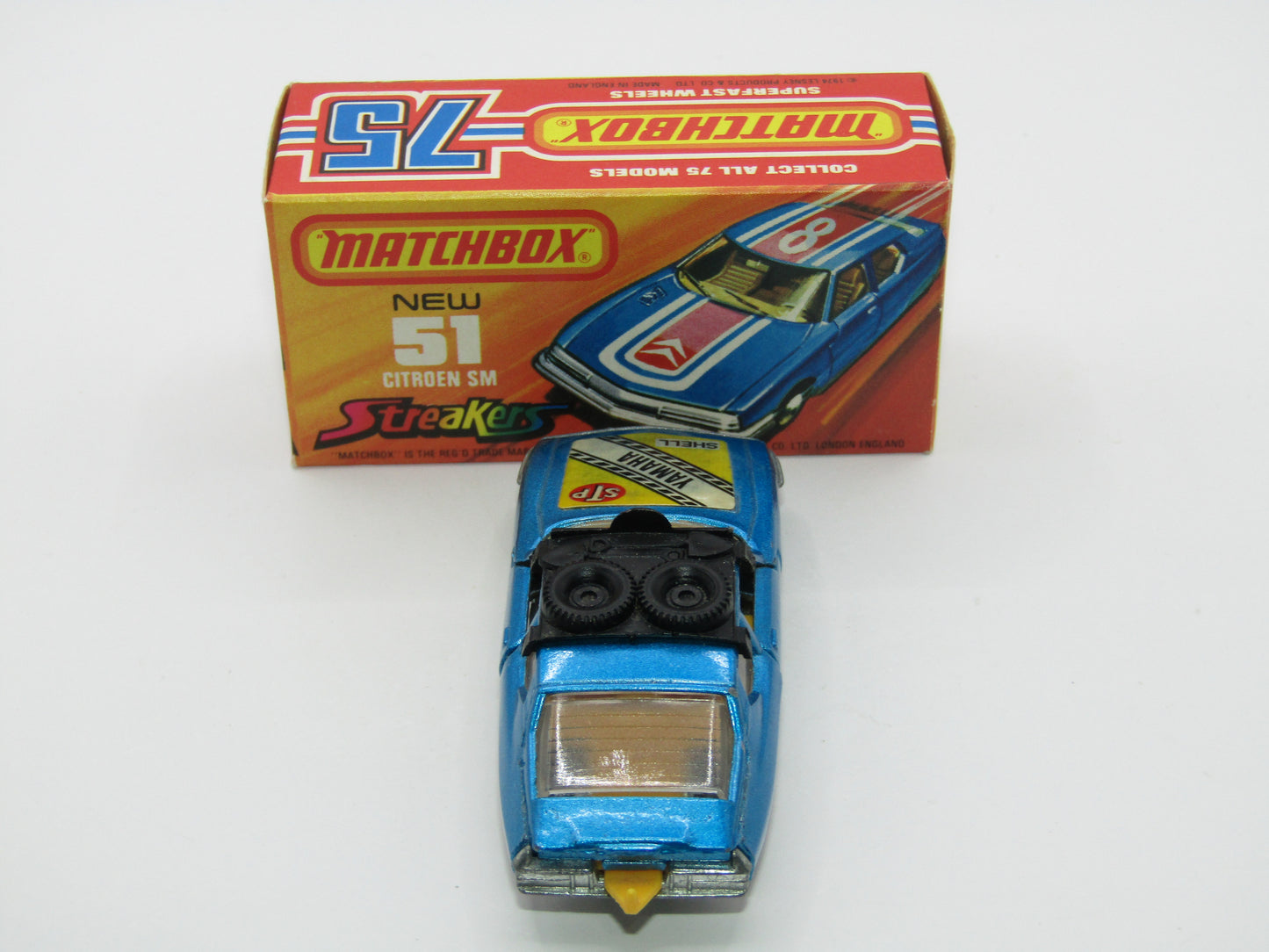 Matchbox Superfast 51B Citroen SM TP Issue Light Metallic Blue