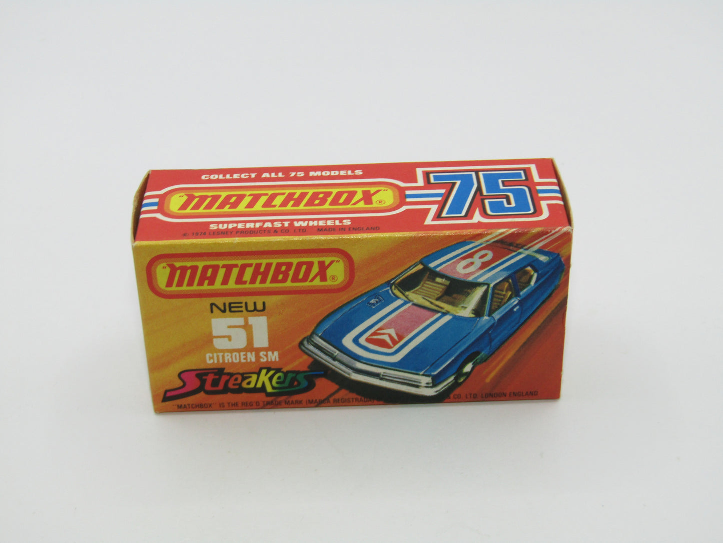 Matchbox Superfast 51B Citroen SM TP Issue Light Metallic Blue