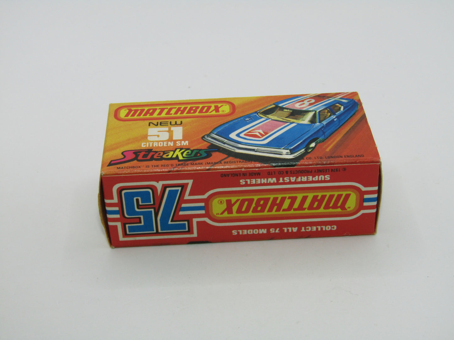 Matchbox Superfast 51B Citroen SM TP Issue Light Metallic Blue