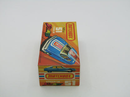 Matchbox Superfast 51B Citroen SM TP Issue VERY DARK Metallic Blue