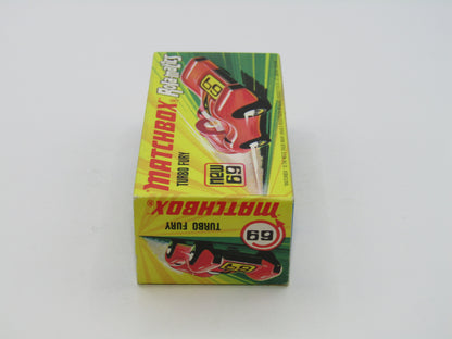 Matchbox Superfast 69B Turbo Fury 69 Label Metallic Red Frosted Windows