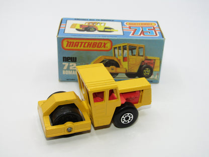 Matchbox Superfast 72C Bomag Road Roller CHROME Hubs