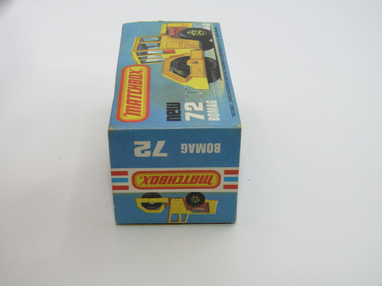 Matchbox Superfast 72C Bomag Road Roller CHROME Hubs