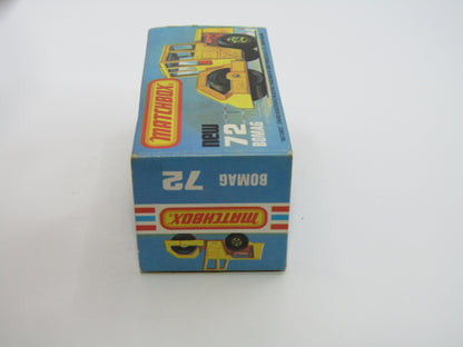 Matchbox Superfast 72C Bomag Road Roller CHROME Hubs