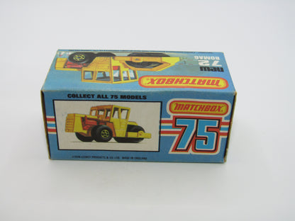 Matchbox Superfast 72C Bomag Road Roller CHROME Hubs